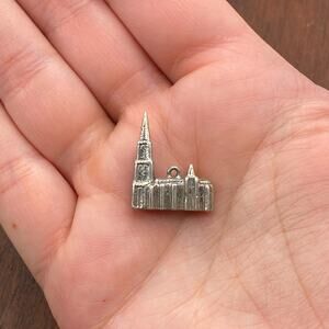 Vintage 800 Silver ULM Minster Church Tallest Church In The World Bracelet Charm